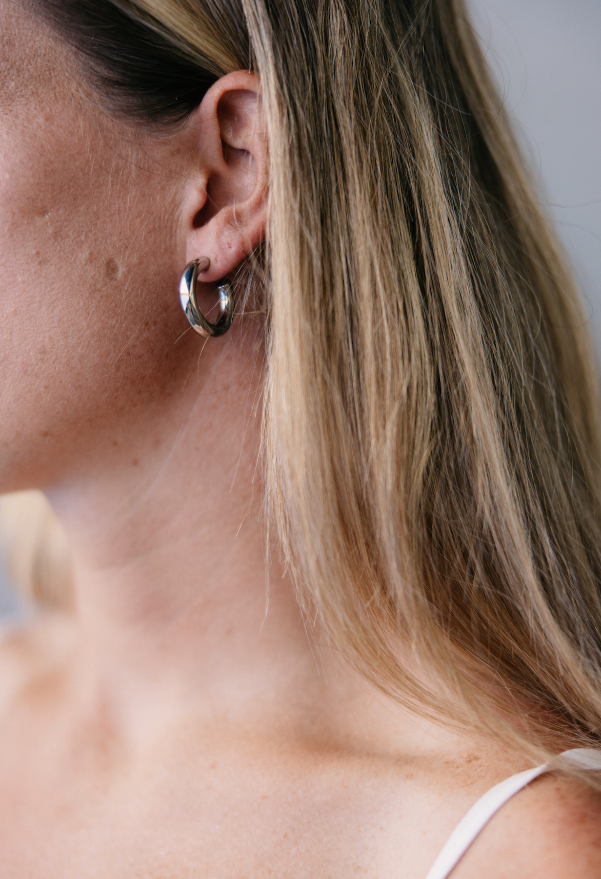 Bold Hoop Silver