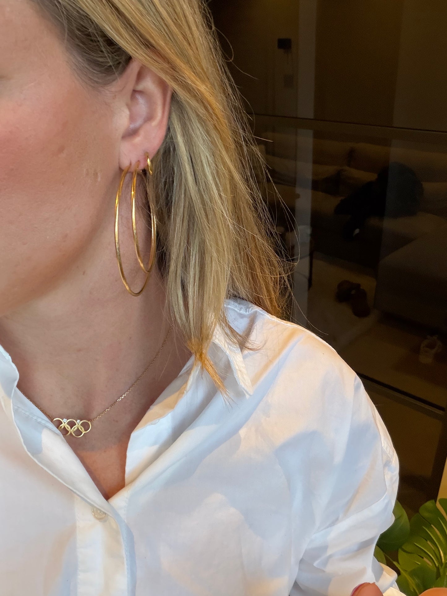 Golden Earring Set (biggest hoops)