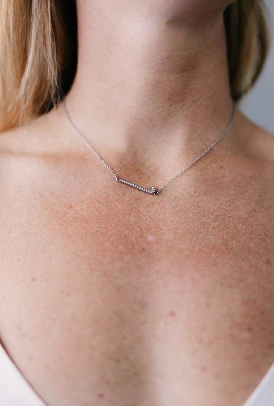 Hockey Diamond Necklace