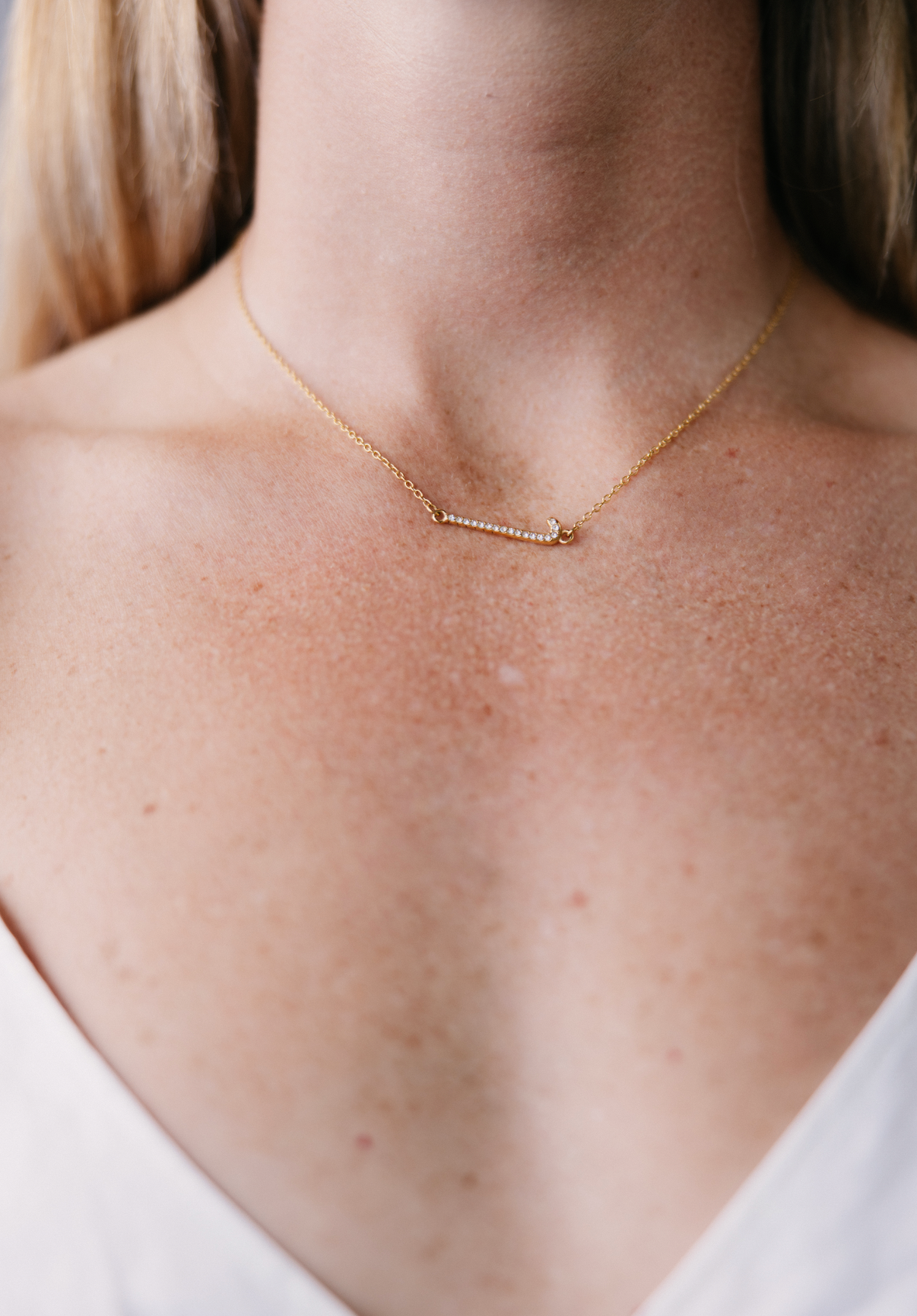 Hockey Diamond Necklace